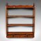 Vintage English Georgian Revival Walnut Whatnot with Mounted Shelves, 1980, Image 2