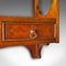 Vintage English Georgian Revival Walnut Whatnot with Mounted Shelves, 1980, Image 8