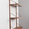 Walnut Teak Wall Unit with 3 Shelves by Poul Cadovius, Denmark, 1960s, Image 4