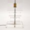 Vintage Acrylic and Brass Table Lamp, 1970 6