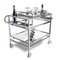 Bar Trolley with Champagne Cooler Holder attributed to Jacques Adnet 7