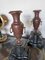 Vases Anciens en Merisier Marbre et Marbre Noir, Set de 2 11