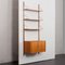 Teak Wall Unit with Tambour Doors and Cabinet by Poul Cadovius, Denmark, 1960s, Image 1