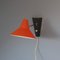 Lámpara de pared de metal naranja de Jan Hoogervorst para Anvia, años 50, Imagen 3