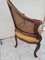 Großer Louis XV Stuhl aus Leder 15