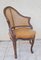 Großer Louis XV Stuhl aus Leder 12