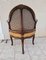 Großer Louis XV Stuhl aus Leder 5