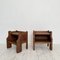 Vintage Brutalist Nightstands in Oak, 1975, Set of 2, Image 3