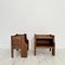 Vintage Brutalist Nightstands in Oak, 1975, Set of 2 6