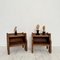 Vintage Brutalist Nightstands in Oak, 1975, Set of 2 4