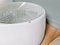 Industrielle Deckenlampe aus weißem und transparentem Opalglas 24
