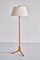Swedish Modern 3-Legged Floor Lamp in Oak from Svensk Hemslöjd, 1950s 1