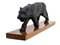 L. Houzeaux, Art Deco Panther, 1920s, Sculpture on Oak Base 3