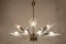 Mid-Century Italian 15-Light Chandelier in the style of Fontana Arte, 1950s 2