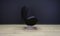 The Egg Chair in Black Leather by Arne Jacobsen for Fritz Hansen 6
