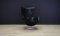 Chaise Egg en Cuir Noir par Arne Jacobsen pour Fritz Hansen 2