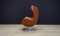 Chaise Egg en Cuir par Arne Jacobsen pour Fritz Hansen, 1965 16