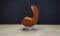 Silla Egg de cuero de Arne Jacobsen para Fritz Hansen, 1965, Imagen 16