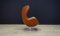 Sedia Egg in pelle di Arne Jacobsen per Fritz Hansen, 1965, Immagine 6