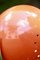 Lámpara de mesa era espacial naranja, Italia, años 60, Imagen 7