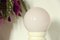 Vintage Space Age Pink and White Table Lamp, Italy, 1970s, Image 3