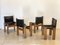 Monk Model Chairs by Tobia & Afra Scarpa for Molteni, 1970s, Set of 4, Image 4