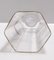 Transparent and Gold Hexagonal Murano Glass Vase by Cenedese, 1950s, Image 6