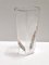 Sechseckige Vase aus transparentem & goldenem Muranoglas von Cenedese, 1950er 2