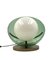 Lámpara de mesa era espacial verde de Stilux, Italia, años 70, Imagen 18