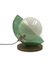 Lámpara de mesa era espacial verde de Stilux, Italia, años 70, Imagen 13
