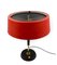 Mid-Century Red Table Lamp by Oscar Torlasco for Lumi, Italy, 1950s 16