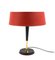 Mid-Century Red Table Lamp by Oscar Torlasco for Lumi, Italy, 1950s 20