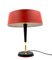 Mid-Century Red Table Lamp by Oscar Torlasco for Lumi, Italy, 1950s, Image 18