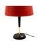 Mid-Century Red Table Lamp by Oscar Torlasco for Lumi, Italy, 1950s 9