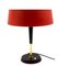 Mid-Century Red Table Lamp by Oscar Torlasco for Lumi, Italy, 1950s, Image 9