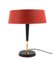 Mid-Century Red Table Lamp by Oscar Torlasco for Lumi, Italy, 1950s, Image 3