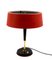 Mid-Century Red Table Lamp by Oscar Torlasco for Lumi, Italy, 1950s 21