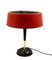 Rote Mid-Century Tischlampe von Oscar Torlasco für Lumi, Italien, 1950er 21