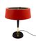 Rote Mid-Century Tischlampe von Oscar Torlasco für Lumi, Italien, 1950er 24