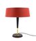 Lampe de Bureau Rouge Mid-Century par Oscar Torlasco pour Lumi, Italie, 1950s 19