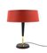 Mid-Century Red Table Lamp by Oscar Torlasco for Lumi, Italy, 1950s 19