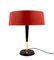 Mid-Century Red Table Lamp by Oscar Torlasco for Lumi, Italy, 1950s 25