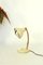 Lámpara de mesa Mid-Century de marfil, Italia, años 50, Imagen 1