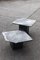 Marquina Black and Marble Back Tables, 1980s, Set of 2 8