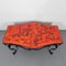 Heavy Vintage Coffee Table with 3 Tiles in Steel Frame, 1960s 14