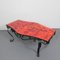 Heavy Vintage Coffee Table with 3 Tiles in Steel Frame, 1960s, Image 20