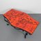 Heavy Vintage Coffee Table with 3 Tiles in Steel Frame, 1960s, Image 13