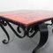 Heavy Vintage Coffee Table with 3 Tiles in Steel Frame, 1960s 17