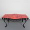 Heavy Vintage Coffee Table with 3 Tiles in Steel Frame, 1960s, Image 1