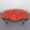 Heavy Vintage Coffee Table with 3 Tiles in Steel Frame, 1960s 8